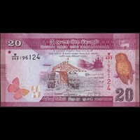 Sri Lanka 20 Rupees 2021 P-123 UNC