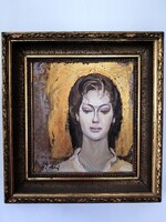 Cs. Pataj Mihály: Leányfej / festmény /