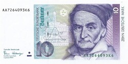 10 márka 1989 NSZK Németország UNC