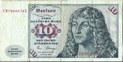10 márka 1980 NSZK Németország 1.