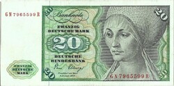 20 márka 1980 NSZK Németország 1.