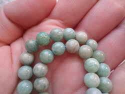 Amazonit ásvány szál 19 cm ékszerkészítéshez