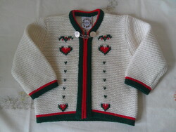 Tiroli kötött baby kardigán ( 92/98-as )