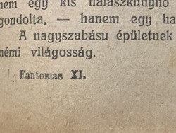 FANTOMAS XI./ 1917