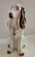 Hollóházi porcelán spániel kutya