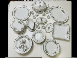 Hollóházi Erika mintás étkészlet extrákkal / 42 db /