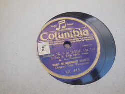 Bakelit lemez , Columbia , Beethoven  IX. szinfonia   5 - 6 .