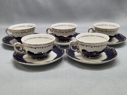 Zsolnay Pompadour III. mokkás, kávés csésze + alj ÁR/DB