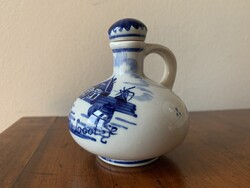 Zenith kis holland kék-fehér porcelán kiöntő, vintage