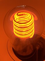 Tungsram méhkas (spirális) glimm ritka retro izzó villanykörte  RZ