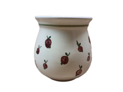 Német Veb Haldensleben, gyümölcsmintás kerámia váza