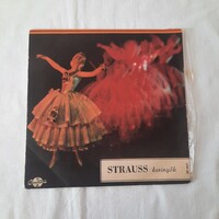Strauss keringők  EP 6517  bakelit hanglemez 1959. /Kék Duna keringő - Mesék a bécsi erdőből/