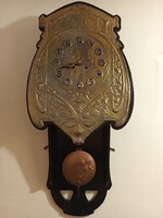 Nagyon ritka szecessziós feles ütős falióra