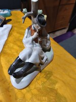 Zsolnay fekvő juhász