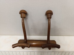 Thonet bútor antik hajlított falra szerelhető 2 akasztós ruha fogas jelzés nélkül 356 5857