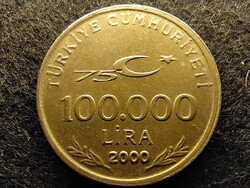 Törökország 75 éves a Török Köztársaság Kemal Atatürk 100000 Líra 2000