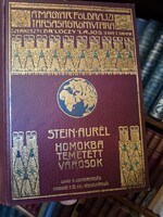 1908  STEIN AURÉL: HOMOKBA TEMETETT VÁROSOK-- térkép!  MAGYAR FÖLDRAJZI TÁRSASÁG KÖNYVTÁRA