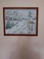 L.Megyesi: Téli táj  1991