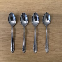 Retro ezüst színű teás kanál 4 db