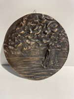 PERCZ János, Csend,  bronz fali disz