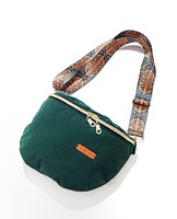 Zöld kord testtáska