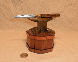 RM régi bicska, gyűjteményből. Kés, bicska, tőr, borotva.