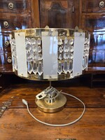 Art deco retro kristály asztali lámpa