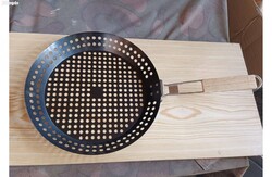 Új  Nagy 30cm Gesztenye sütő grill Serpenyő gesztenyesütő tepsi Grillező tál tárcsa