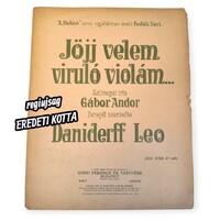 Jöjj velem viruló violám – eredeti kotta