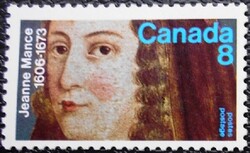 KA524 / Kanada 1973 Jeanne Mance bélyeg postatiszta