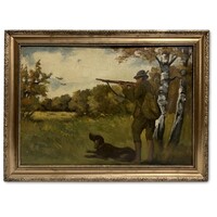 Z. Zalán e. Signed – hunting, 1939 - old oil painting framed /invoice included/