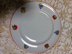 Alföldi porcelán, gyümölcs mintás süteményes tányér,  1db