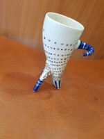 Zsolnay extrém ritka madár váza