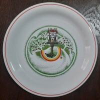 Hollóházi mese tányér-Kacsalábon forgó palota