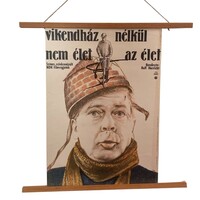 Vikendház nélkül nem élet az élet – eredeti vintage magyar filmplakát (NDK filmvígjáték-1980). UA194