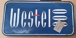 Régi,eredeti WESTEL pléh doboz