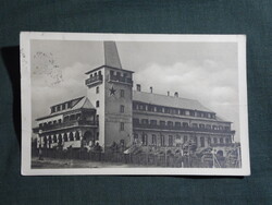 Képeslap,Budapest,Széchenyi hegy,Vörös csillag szálló látkép,részlet,1950-