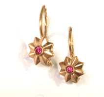 Régi Arany Orosz Fülbevaló Csillag