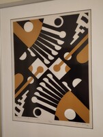 Koncz Béla: Szitanyomat,Hommage á Bartók (Emlékalbum) grafika