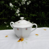 Drasche porcelán, virágos cukortartó 1.