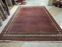 Hatalmas 250x350  mir motívumos vastag süppedős kézi gyapjú perzsa szőnyeg FZ141