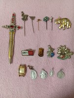 Antik és vintage darabokból álló bizsu csomag