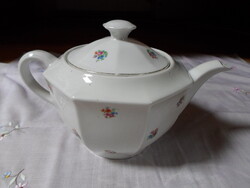 Drasche porcelán, virágos teáskanna