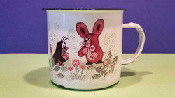 Kis vakondos zománc bögre