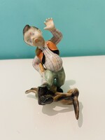 Herendi vadász fiú figura