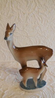 Zsolnay  , Art - Deco , Sinkó figura - Őzek , gyönyörű tárgy  ! Hibátlan  !