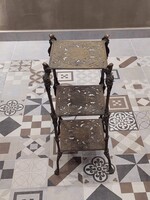 Réz posztamens, virágtartó, etagere