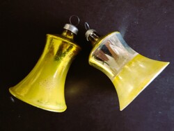 HARANG PÁROS ANTIK FÚJT FONCSOROZOTT ÜVEG KARÁCSONY KARÁCSONYFADÍSZ DÍSZ FENYŐFADÍSZ NOSZTALGIA