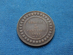 TUNÉZIA 5 Centimes 1914