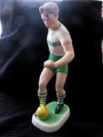 Retro Drasche Porcelán,Fradi,Ferencváros,FTC Labdarúgó,Focista Figura